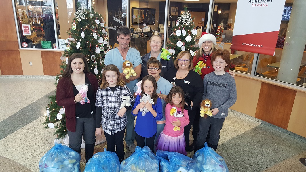 Local kids donate stuffed animals to RMH